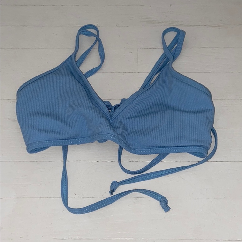 Blue Bikini Top